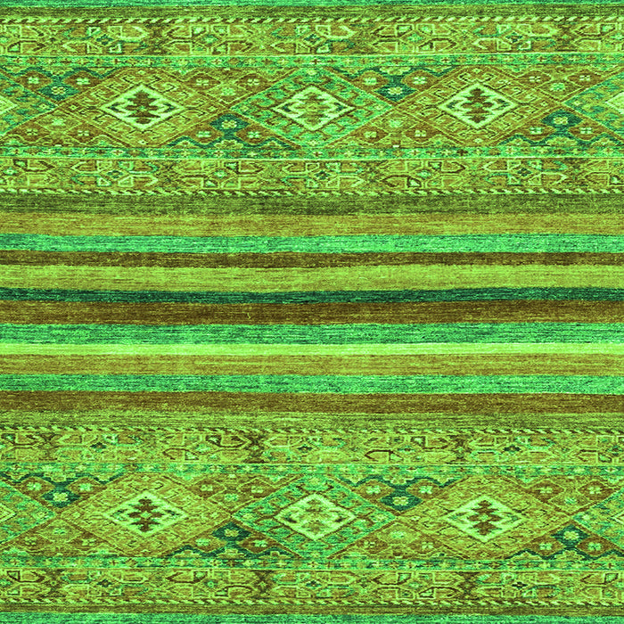 Square Machine Washable Abstract Green Modern Area Rugs, wshabs2482grn