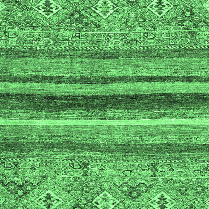 Machine Washable Abstract Emerald Green Modern Area Rugs, wshabs2482emgrn