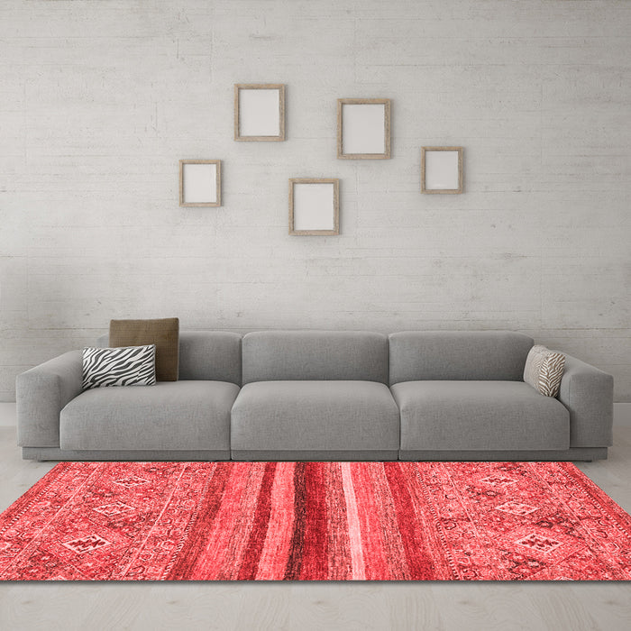 Modern Red Washable Rugs