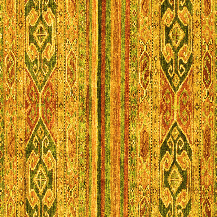 Square Abstract Yellow Modern Rug, abs2483yw