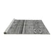 Sideview of Machine Washable Abstract Gray Modern Rug, wshabs2483gry