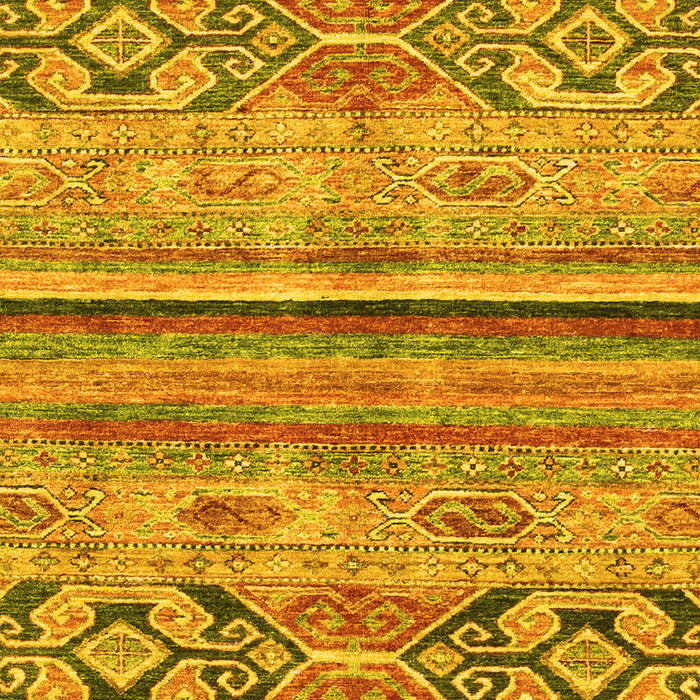 Abstract Yellow Modern Rug, abs2483yw
