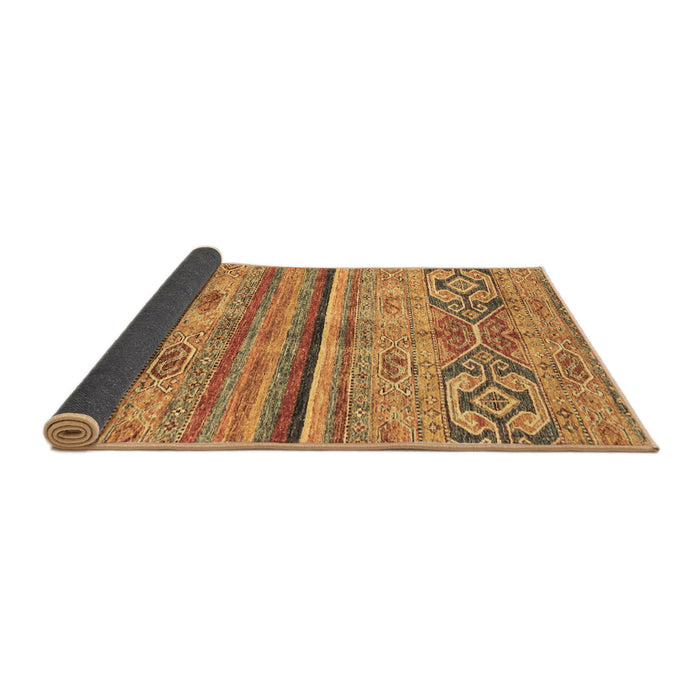 Sideview of Abstract Brown Modern Rug, abs2483brn