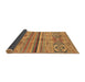 Sideview of Abstract Brown Modern Rug, abs2483brn