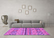 Machine Washable Abstract Purple Modern Area Rugs in a Living Room, wshabs2483pur