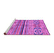 Sideview of Machine Washable Abstract Purple Modern Area Rugs, wshabs2483pur