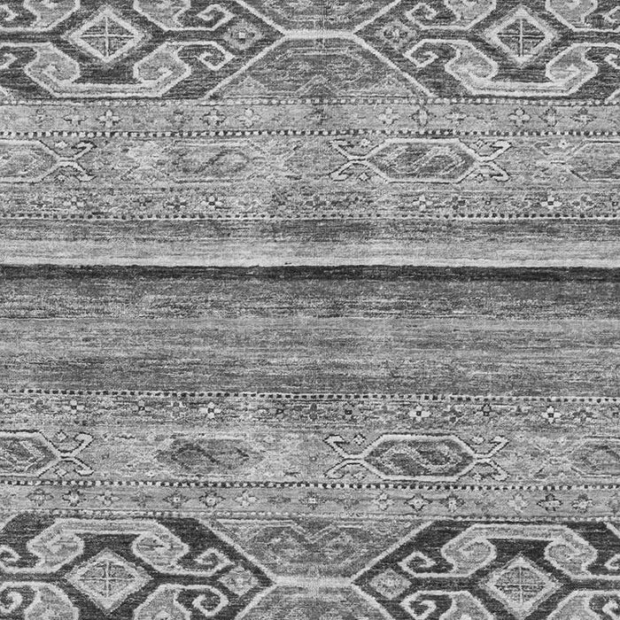 Machine Washable Abstract Gray Modern Rug, wshabs2483gry