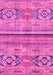 Abstract Pink Modern Rug, abs2483pnk