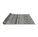 Sideview of Abstract Gray Modern Rug, abs2483gry