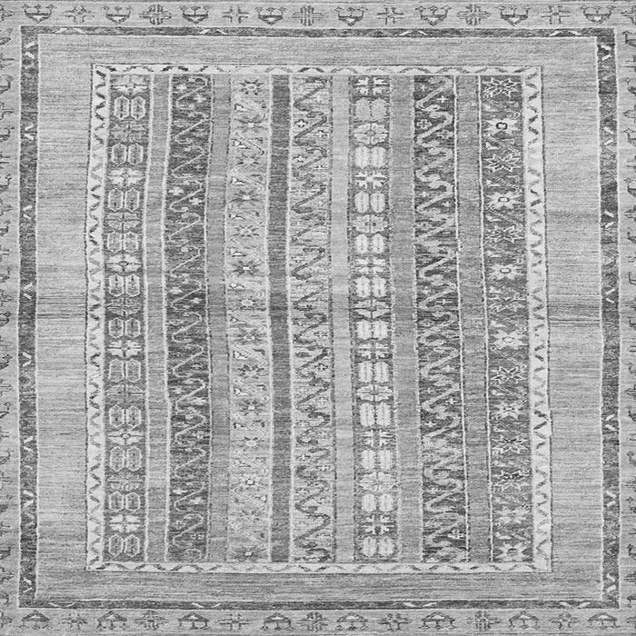 Square Machine Washable Abstract Gray Modern Rug, wshabs2484gry