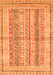 Machine Washable Abstract Orange Modern Area Rugs, wshabs2484org