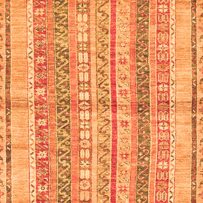 Machine Washable Abstract Orange Modern Area Rugs, wshabs2484org