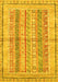 Abstract Yellow Modern Rug, abs2484yw