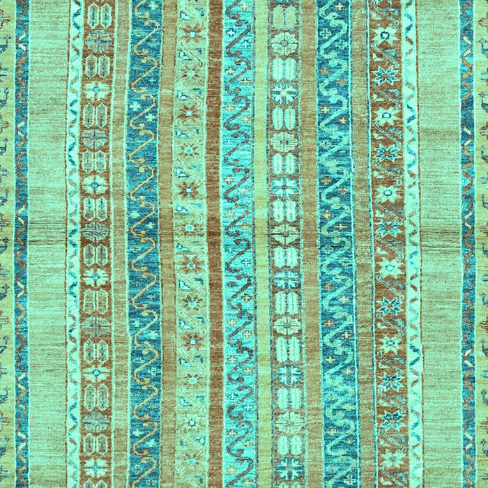 Machine Washable Abstract Turquoise Modern Area Rugs, wshabs2484turq