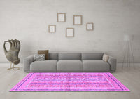 Machine Washable Abstract Purple Modern Rug, wshabs2484pur