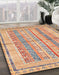 Machine Washable Abstract Rust Pink Rug in a Family Room, wshabs2484