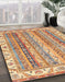 Machine Washable Abstract Red Rug in a Family Room, wshabs2485