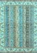 Abstract Light Blue Modern Rug, abs2485lblu