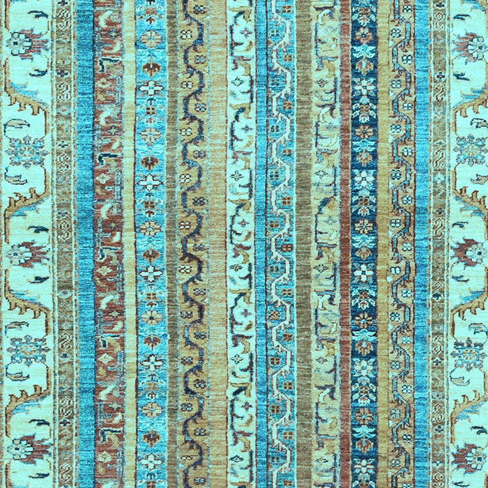 Abstract Light Blue Modern Rug, abs2485lblu