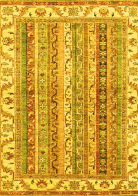 Abstract Yellow Modern Rug, abs2485yw