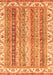 Abstract Orange Modern Rug, abs2485org