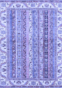 Abstract Blue Modern Rug, abs2485blu