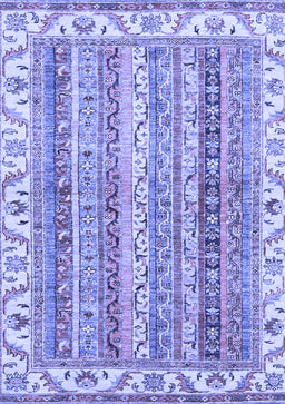 Abstract Blue Modern Rug, abs2485blu