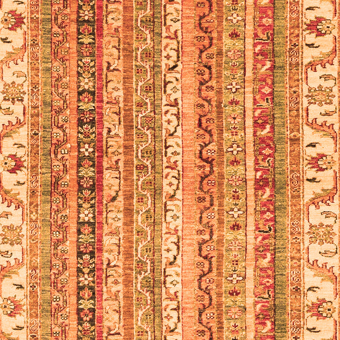 Machine Washable Abstract Orange Modern Area Rugs, wshabs2485org