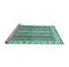 Sideview of Machine Washable Abstract Light Blue Modern Rug, wshabs2485lblu