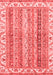 Abstract Red Modern Area Rugs