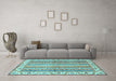 Machine Washable Abstract Light Blue Modern Rug in a Living Room, wshabs2485lblu