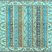 Square Machine Washable Abstract Light Blue Modern Rug, wshabs2485lblu