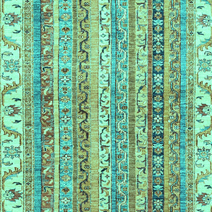 Machine Washable Abstract Turquoise Modern Area Rugs, wshabs2485turq