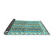 Sideview of Abstract Light Blue Modern Rug, abs2485lblu