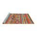 Sideview of Machine Washable Abstract Camel Brown Rug, wshabs2486