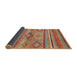 Sideview of Abstract Camel Brown Modern Rug, abs2486