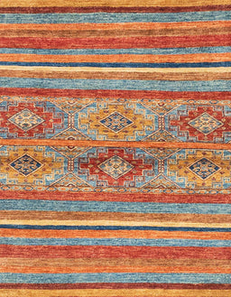 Abstract Camel Brown Modern Rug, abs2486
