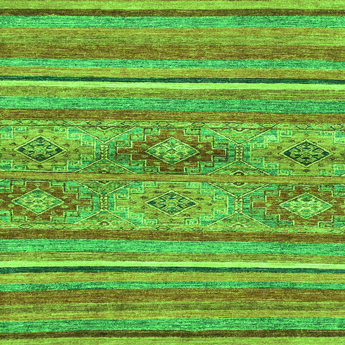 Square Abstract Green Modern Rug, abs2486grn