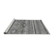 Sideview of Machine Washable Abstract Gray Modern Rug, wshabs2486gry