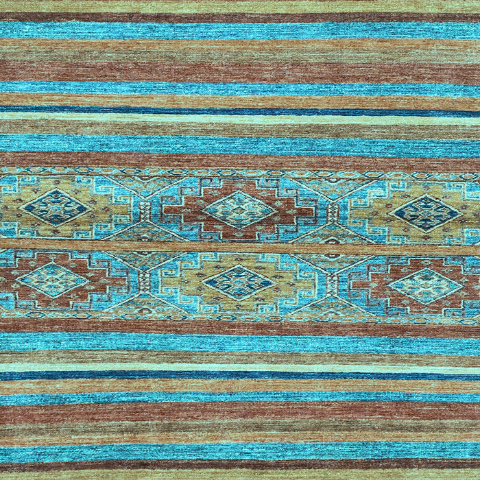 Square Abstract Light Blue Modern Rug, abs2486lblu