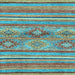 Square Abstract Light Blue Modern Rug, abs2486lblu