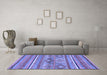 Machine Washable Abstract Blue Modern Rug in a Living Room, wshabs2486blu