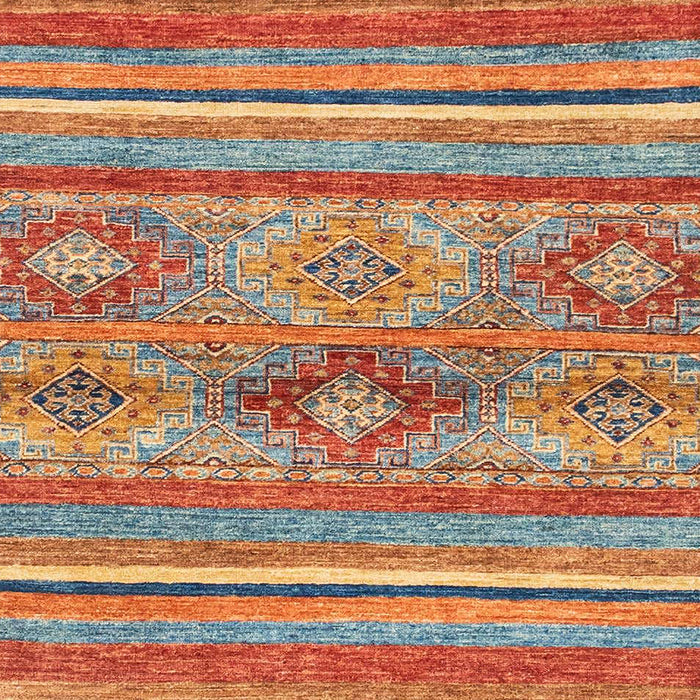 Machine Washable Abstract Camel Brown Rug, wshabs2486