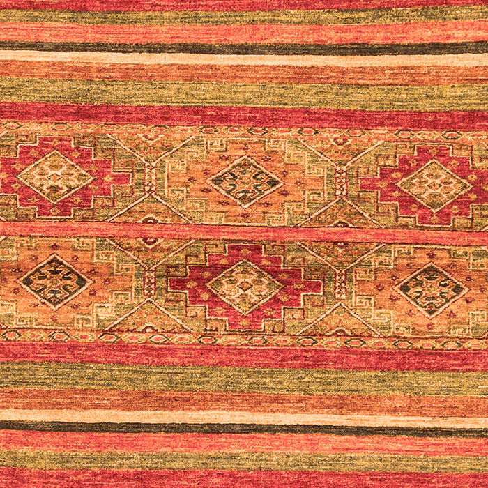 Machine Washable Abstract Orange Modern Area Rugs, wshabs2486org