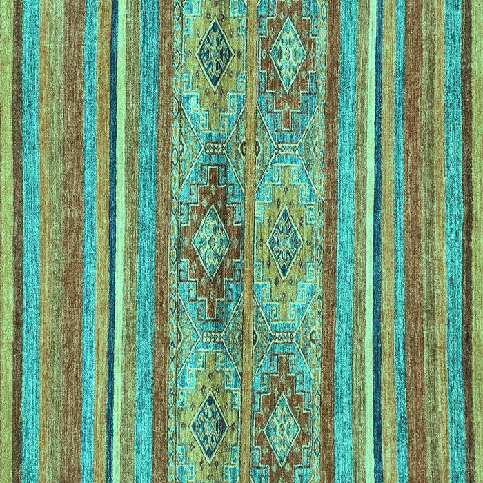 Square Abstract Turquoise Modern Rug, abs2486turq