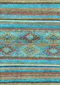 Abstract Light Blue Modern Rug, abs2486lblu