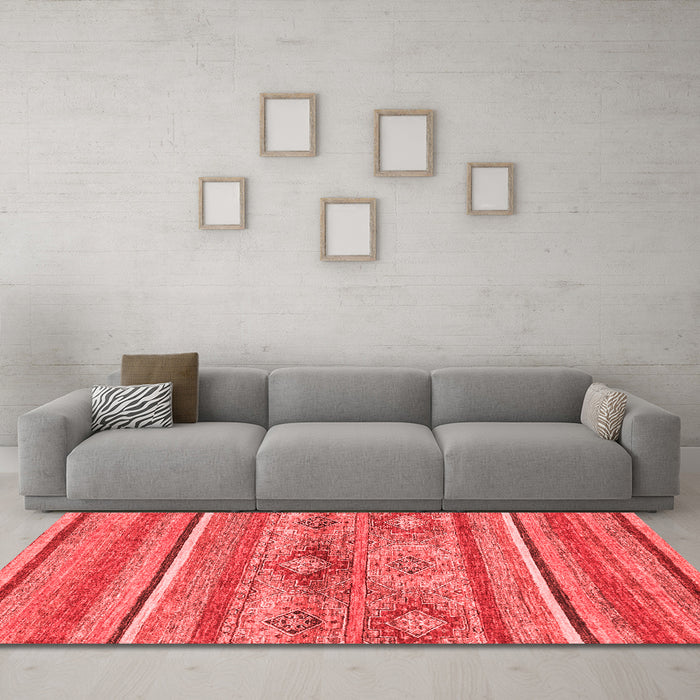 Modern Red Washable Rugs