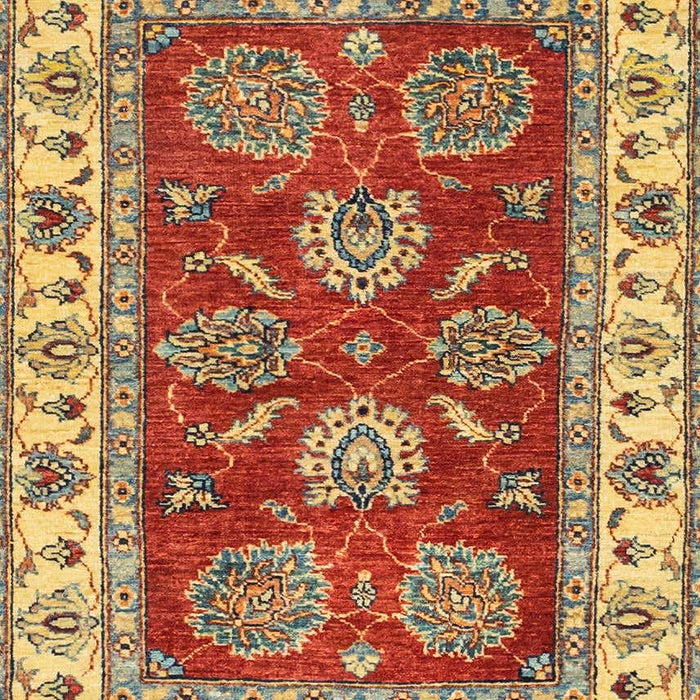 Machine Washable Abstract Metallic Gold Rug, wshabs2487