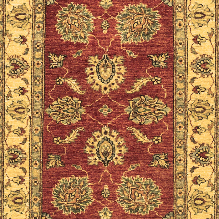 Machine Washable Oriental Brown Traditional Rug, wshabs2487brn