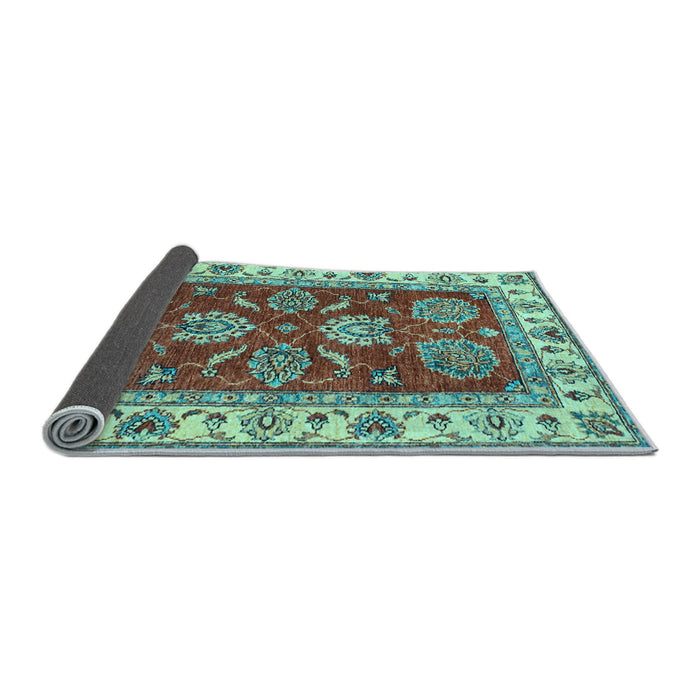 Sideview of Oriental Light Blue Traditional Rug, abs2487lblu